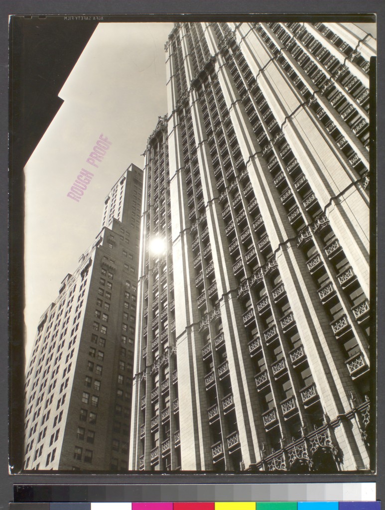 Woolworth Building (Cass Gilbert), 233 Broadway, Manhattan. Berenice Abbott
